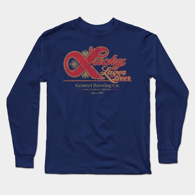 Lucky Lager San Francisco Long Sleeve T-Shirt by JCD666